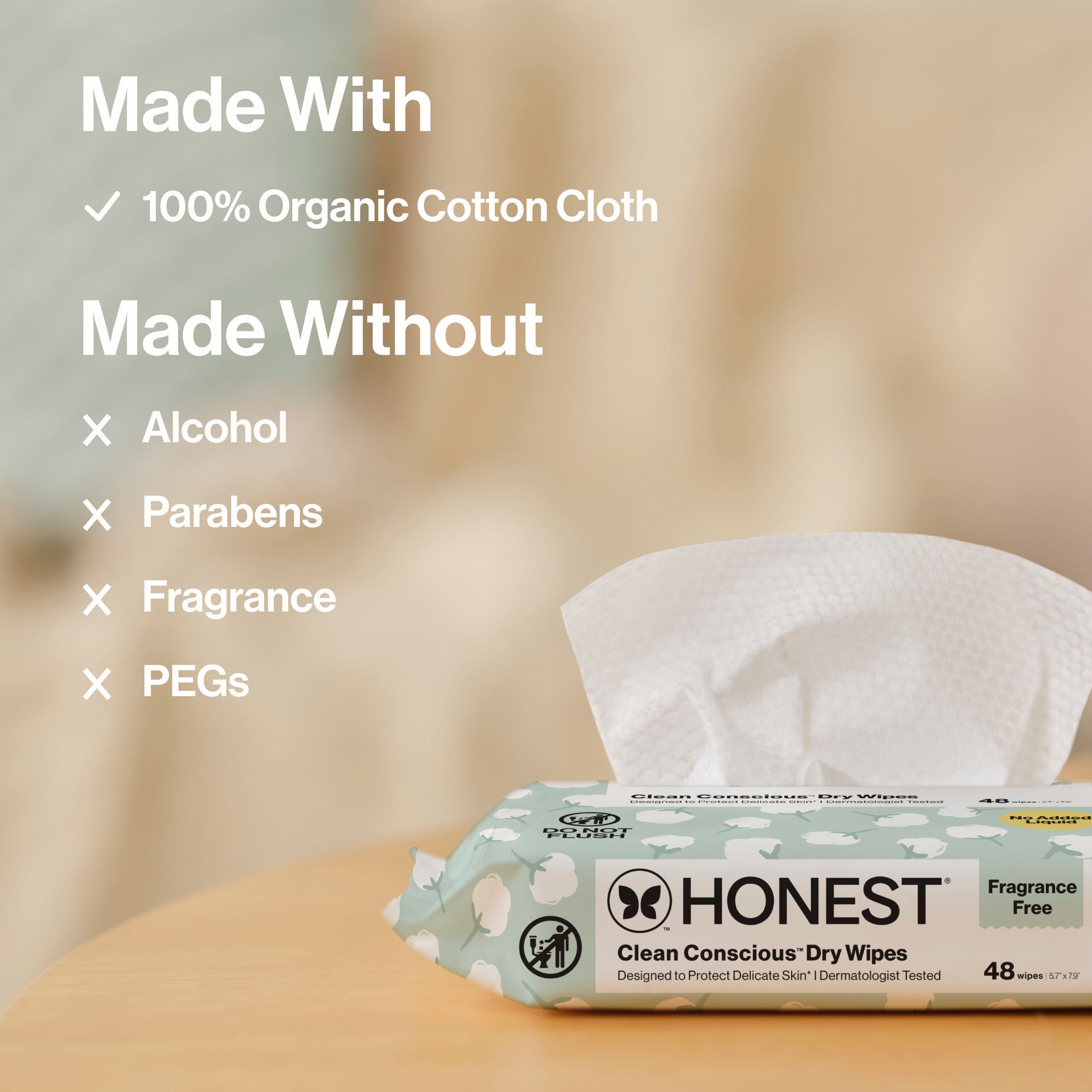 Clean Conscious™ Dry Wipes - Image 6