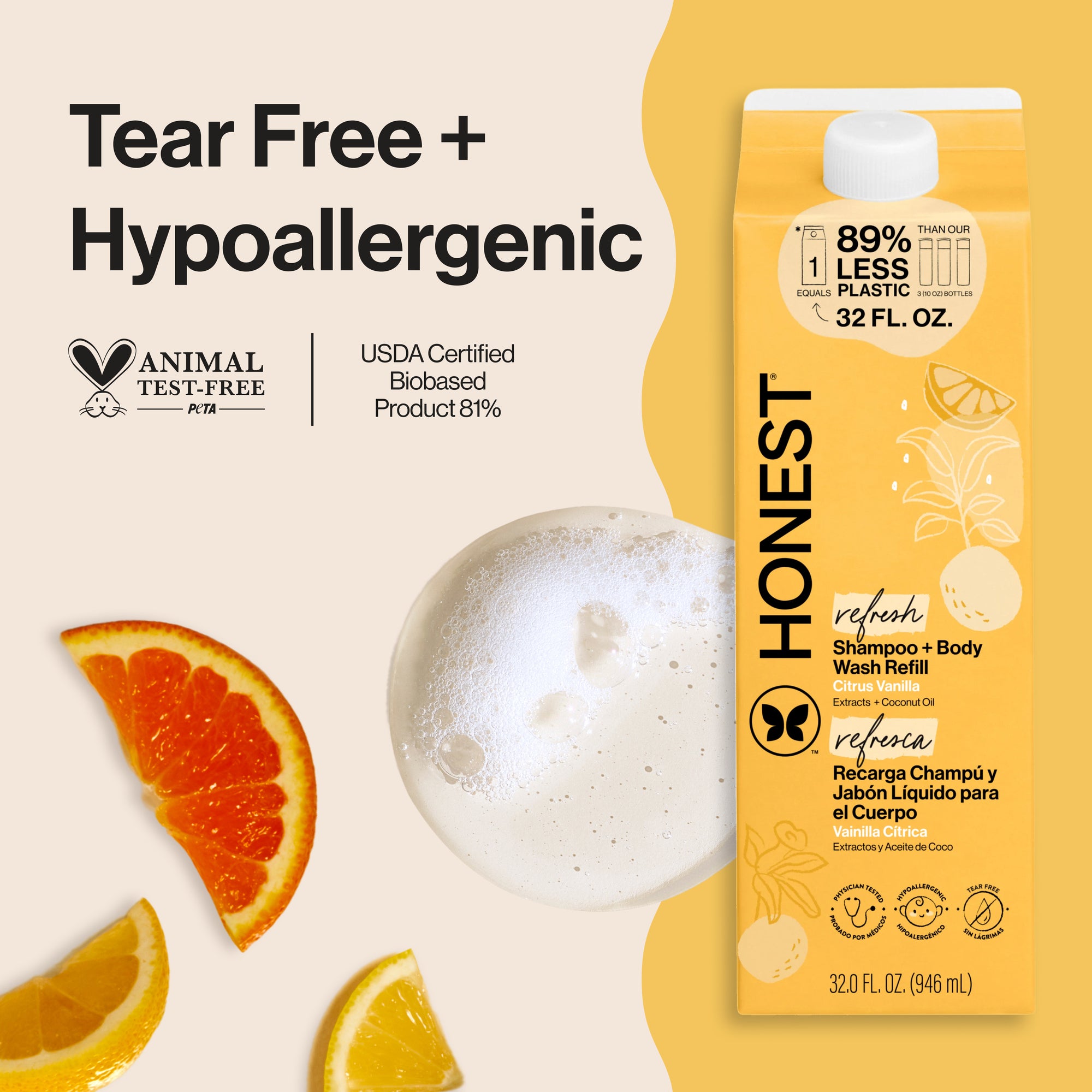 Shampoo Body Wash, Carton Refill, Citrus Vanilla - Image 2