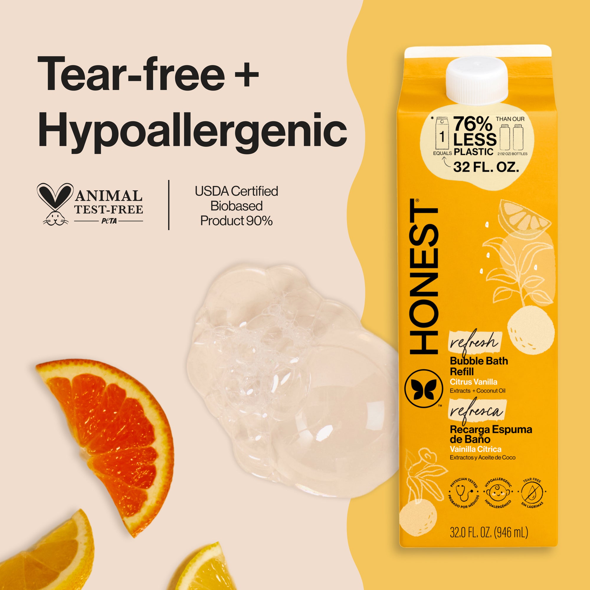 Bubble Bath, Carton Refill, Citrus Vanilla - Image 2