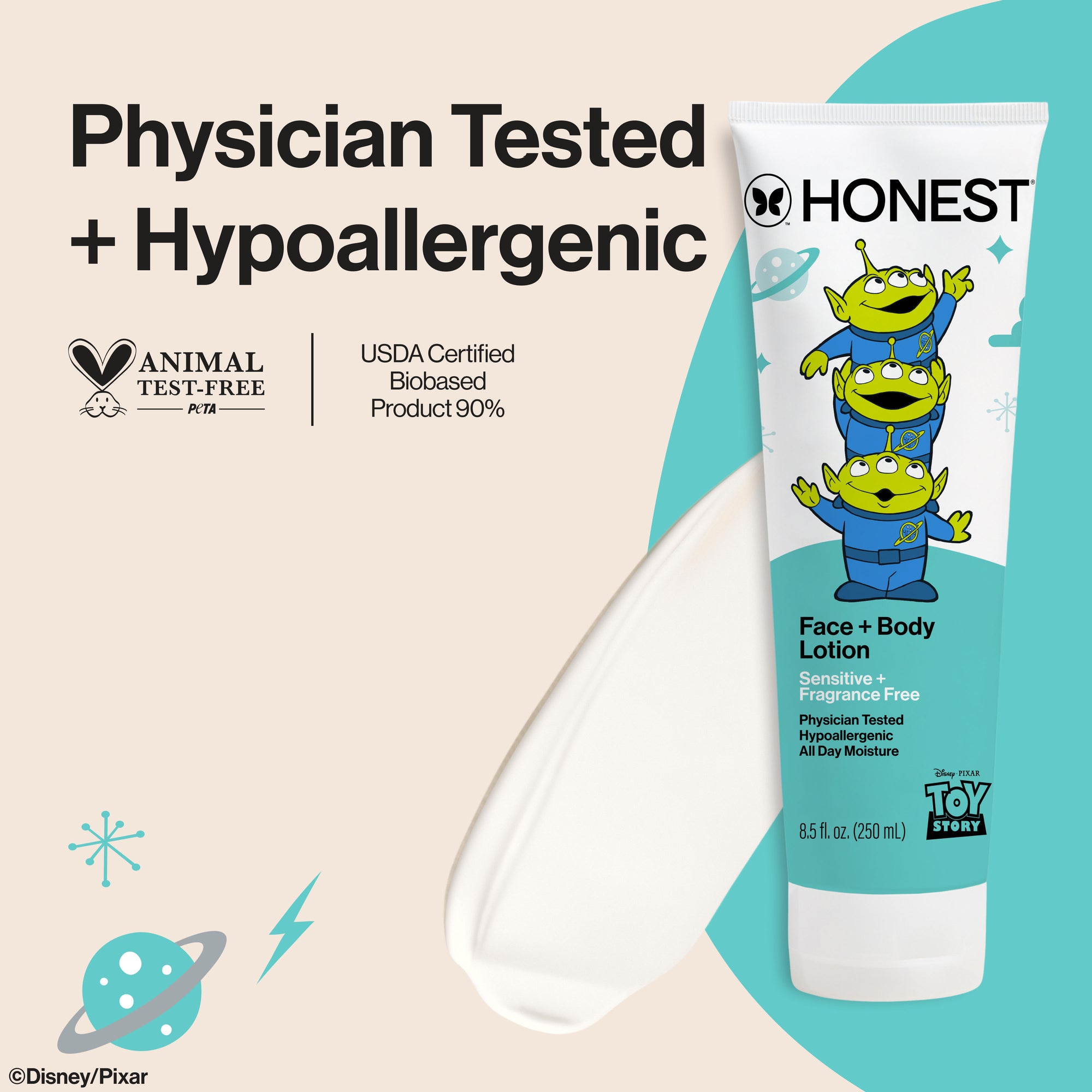 Disney and Pixars Toy Story Face + Body Lotion, Sensitive - Image 2
